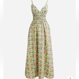 J.Crew V-neck smocked-waist dress in Liberty® fabric